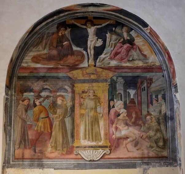 Nicchia di S. Antonio da Padova - Chiesa di San Francesco, Montefalco