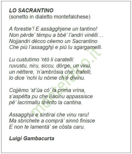 Lo Sacrantino - L. Gambacurta
